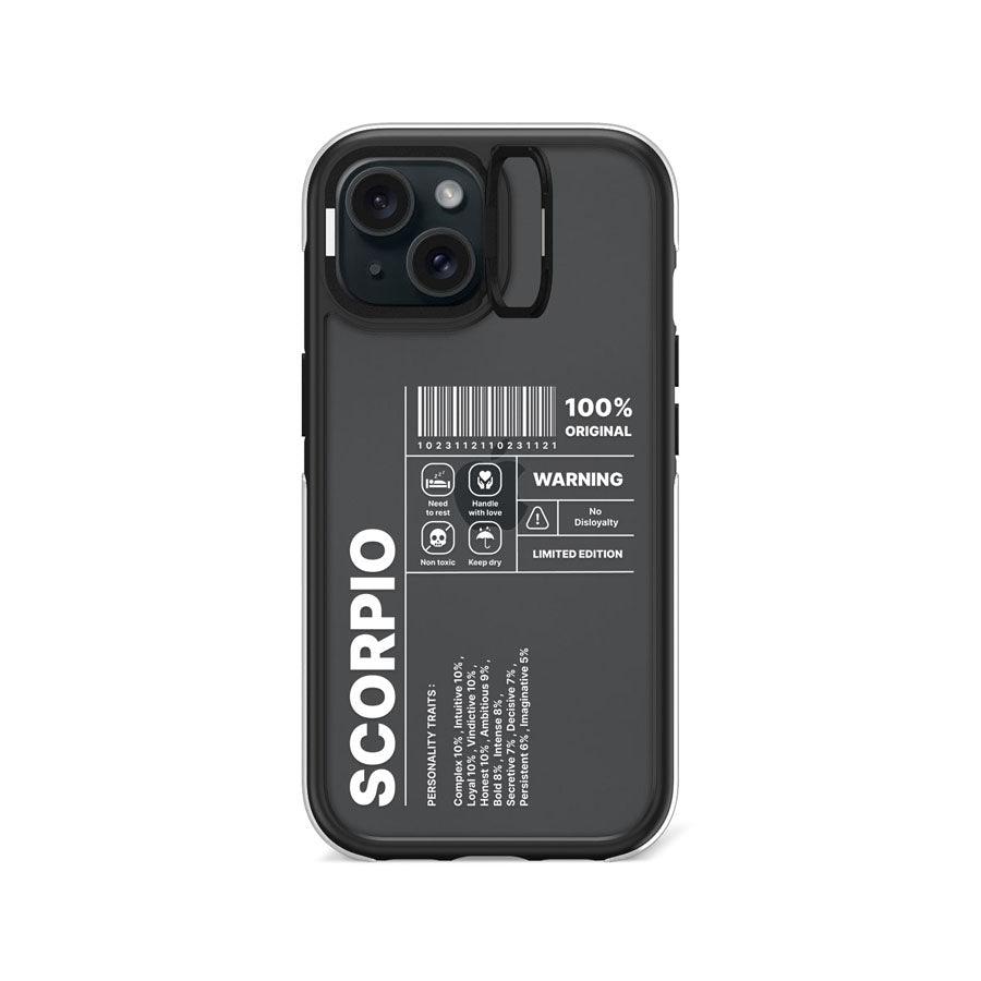 iPhone 15 Warning Scorpio Camera Ring Kickstand Case - CORECOLOUR AU