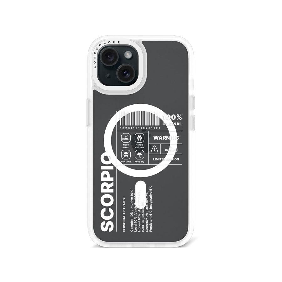 iPhone 15 Warning Scorpio Phone Case MagSafe Compatible - CORECOLOUR AU