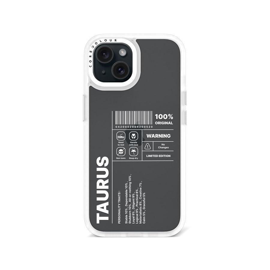 iPhone 15 Warning Taurus Phone Case - CORECOLOUR AU