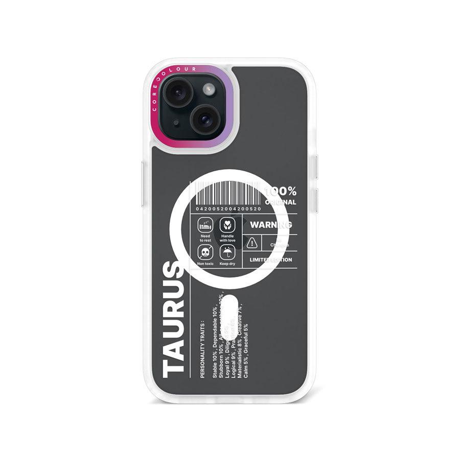iPhone 15 Warning Taurus Phone Case MagSafe Compatible - CORECOLOUR AU