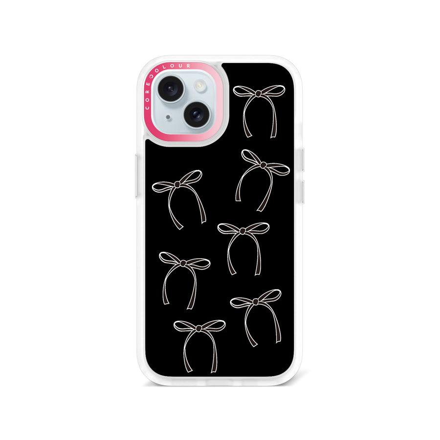 iPhone 15 White Ribbon Minimal Line Phone Case - CORECOLOUR AU