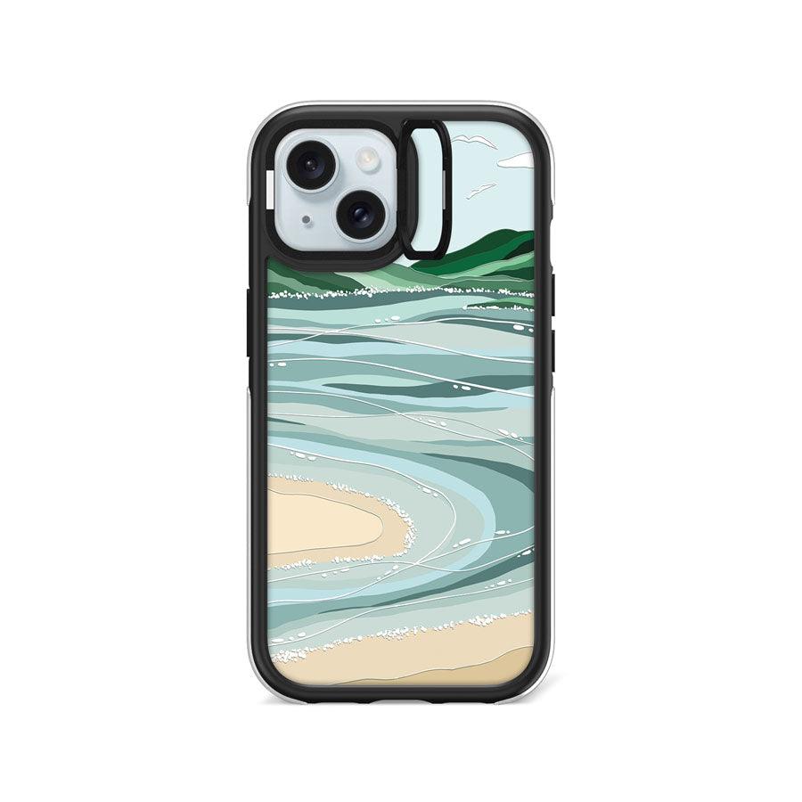 iPhone 15 Whitehaven Beach Camera Ring Kickstand Case - CORECOLOUR AU