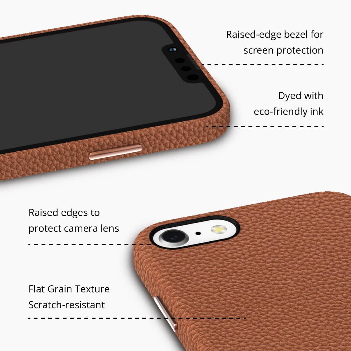 iPhone 7 Brown Premium Leather Phone Case - CORECOLOUR AU