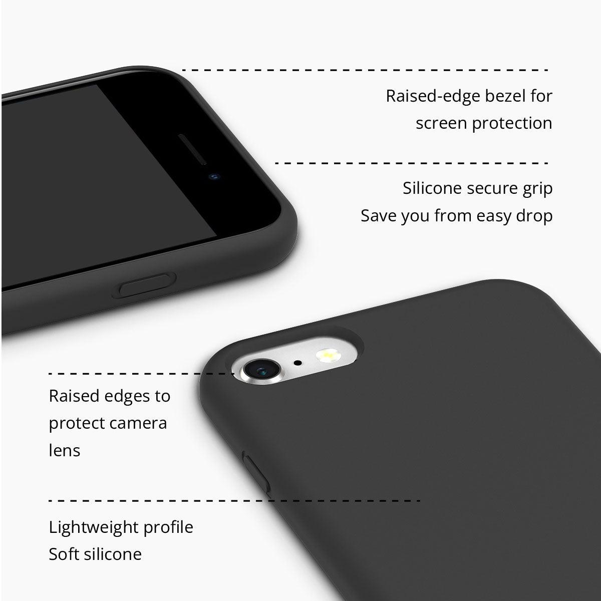 iPhone 7 Dark Darcy Silicone Phone Case - CORECOLOUR AU