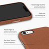 iPhone 8 Brown Premium Leather Phone Case - CORECOLOUR AU