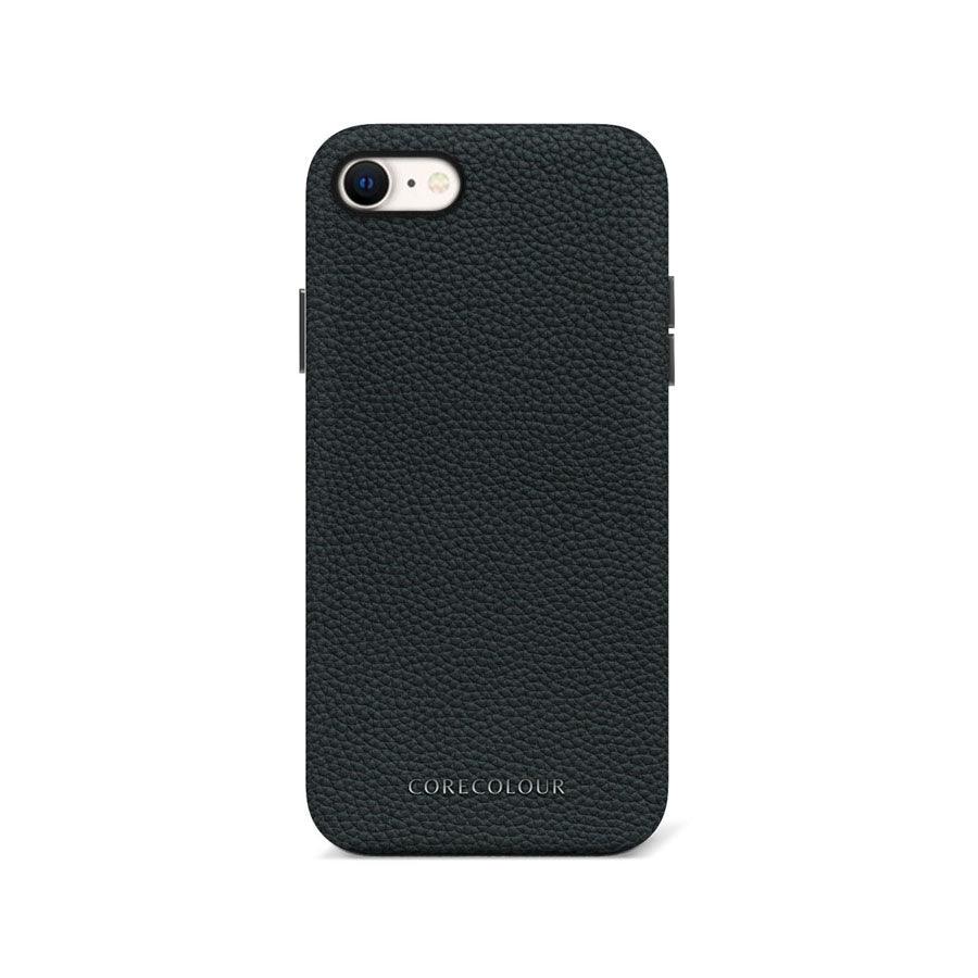 iPhone SE 2020 Black Premium Leather Phone Case - CORECOLOUR AU