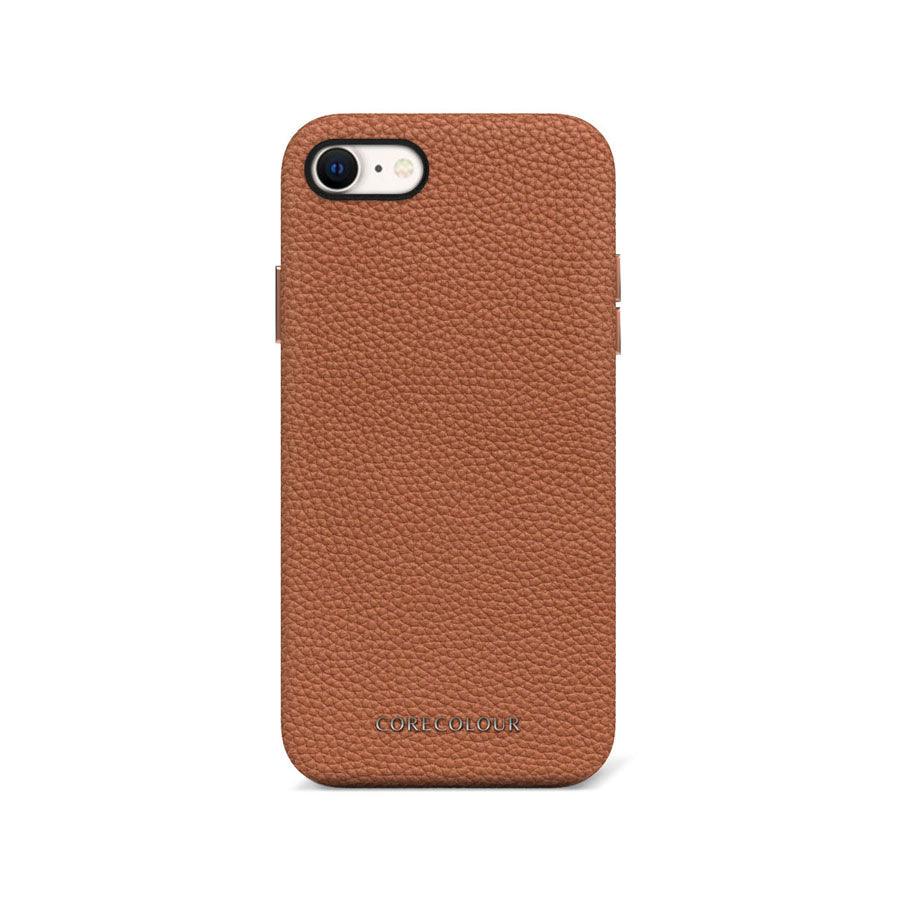 iPhone SE 2022 Brown Premium Leather Phone Case - CORECOLOUR AU