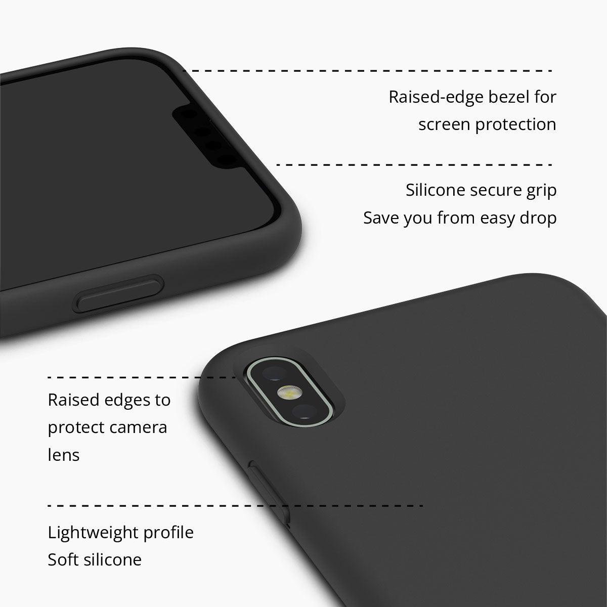 iPhone X Dark Darcy Silicone Phone Case - CORECOLOUR AU