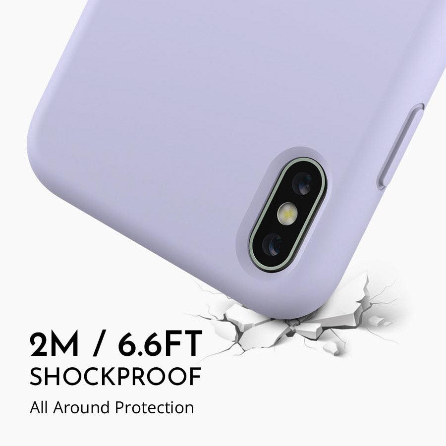 iPhone X Lady Lavender Silicone Phone Case - CORECOLOUR AU