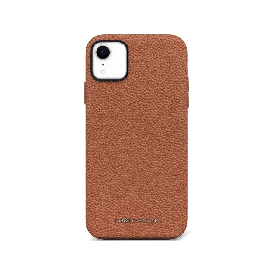 iPhone XR Brown Premium Leather Phone Case - CORECOLOUR AU