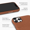 iPhone XR Brown Premium Leather Phone Case - CORECOLOUR AU