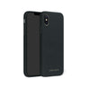 iPhone XS Black Premium Leather Phone Case - CORECOLOUR AU