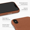 iPhone XS Brown Premium Leather Phone Case - CORECOLOUR AU