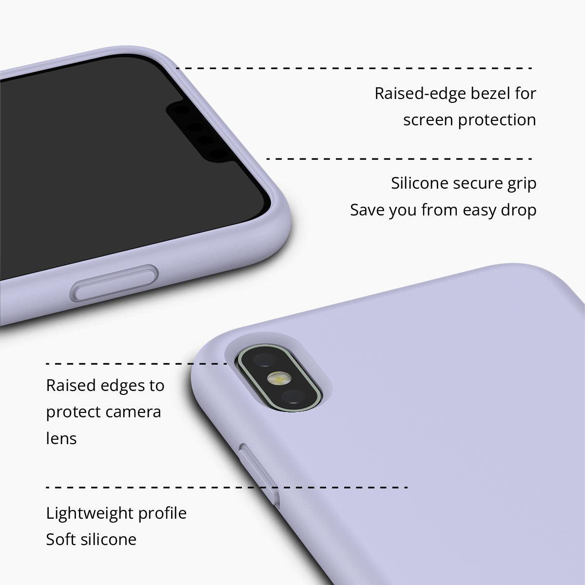 iPhone XS Lady Lavender Silicone Phone Case - CORECOLOUR AU