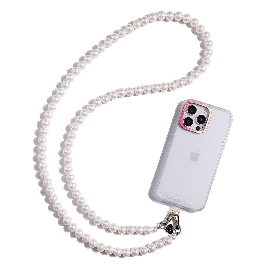 Ivory Pearl Crossbody Phone Strap - CORECOLOUR AU
