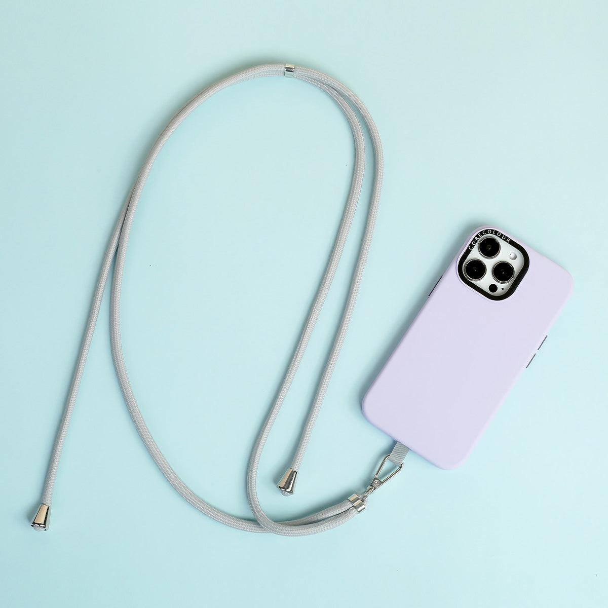 Light Grey Phone Strap with Strap Card - CORECOLOUR AU