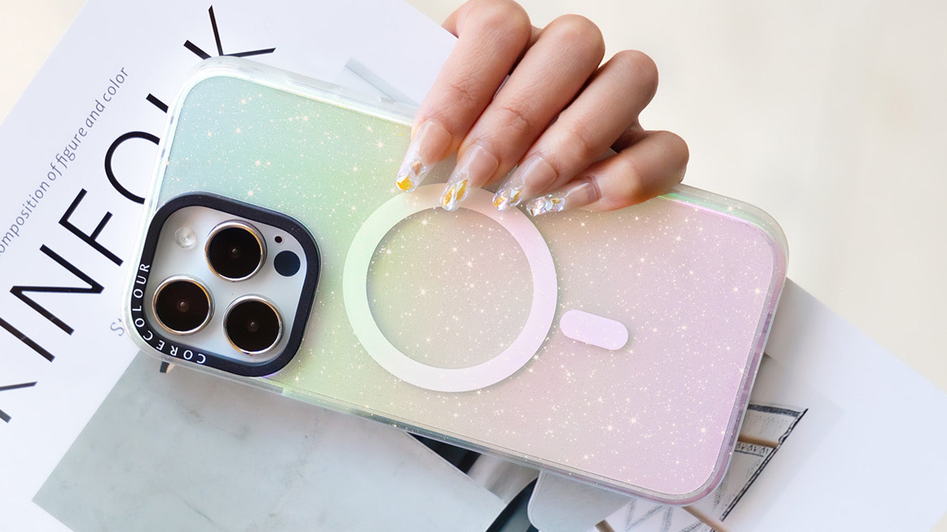 iPhone 14 Plus Iridescent Phone Case MagSafe Compatible CORECOLOUR