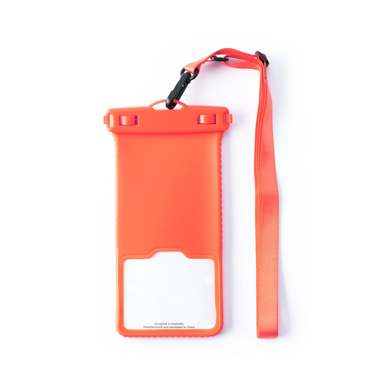 Orange IPX8 Certified Water Proof Bag with Lanyard - CORECOLOUR AU