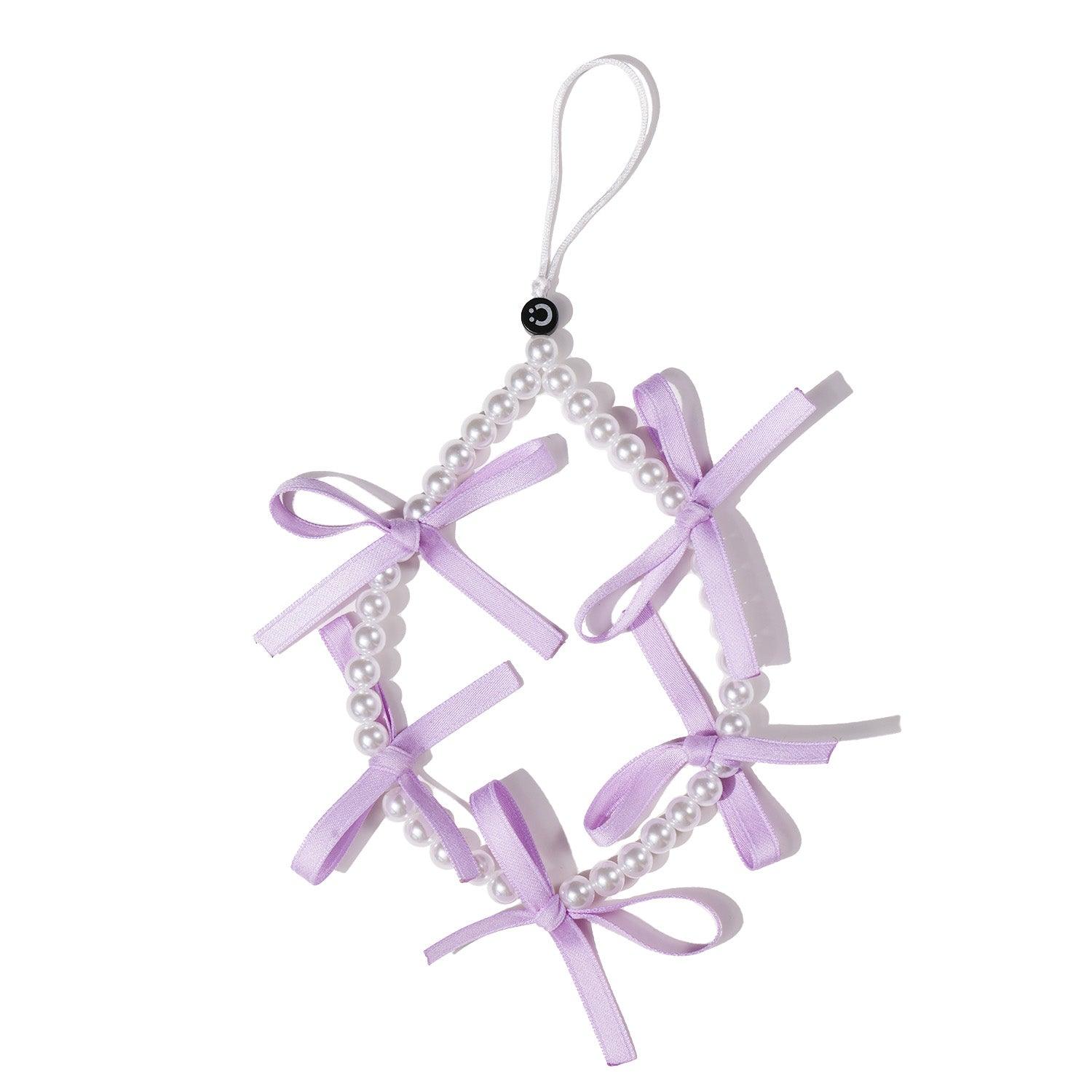 Purple Ribbon Bow Phone Charm - CORECOLOUR AU