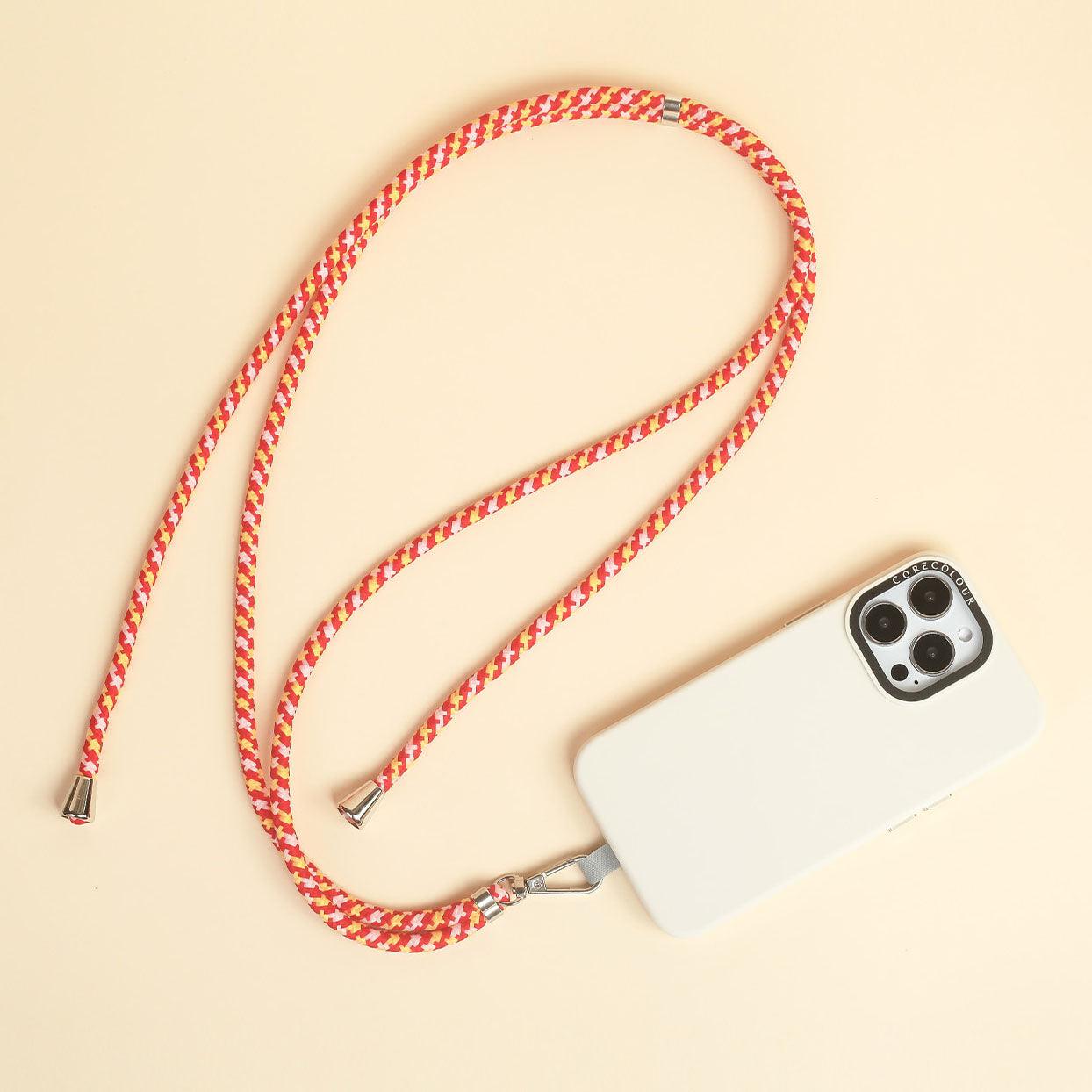 Red Yellow Phone Strap with Strap Card - CORECOLOUR AU