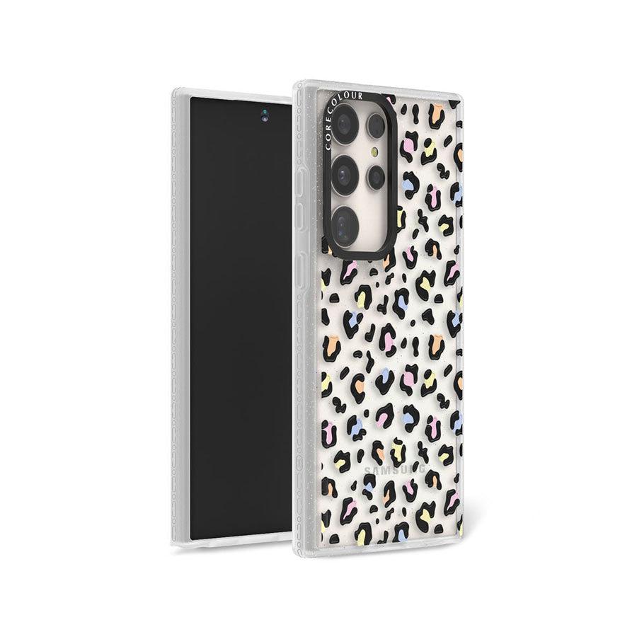 Samsung Galaxy S23 Ultra Colourful Leopard Glitter Phone Case - CORECOLOUR AU