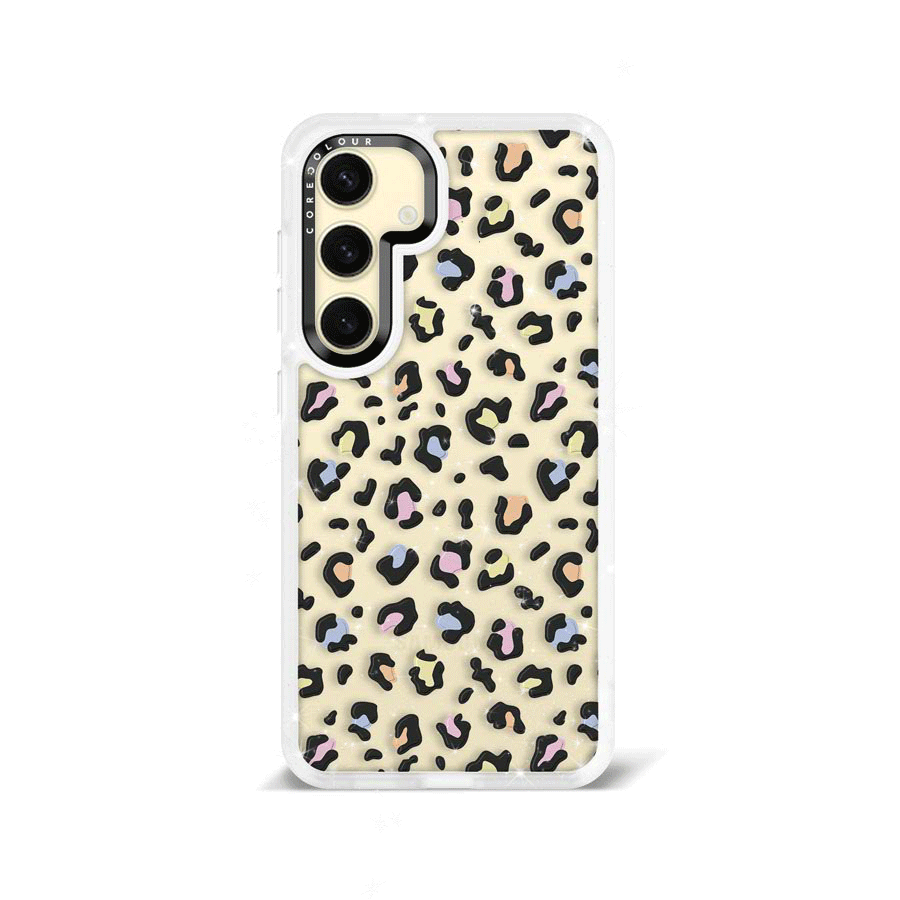 Samsung Galaxy S24 Colourful Leopard Glitter Phone Case - CORECOLOUR AU