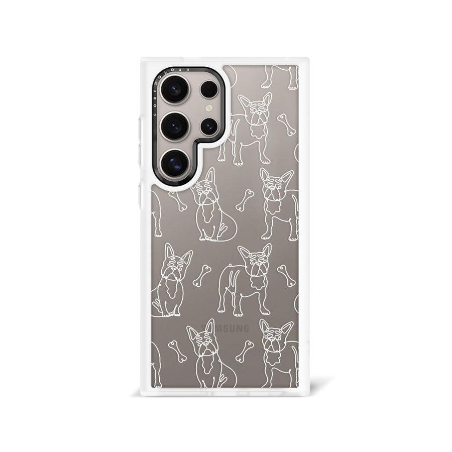 Samsung Galaxy S24 Ultra French Bulldog Minimal Line Phone Case - CORECOLOUR AU