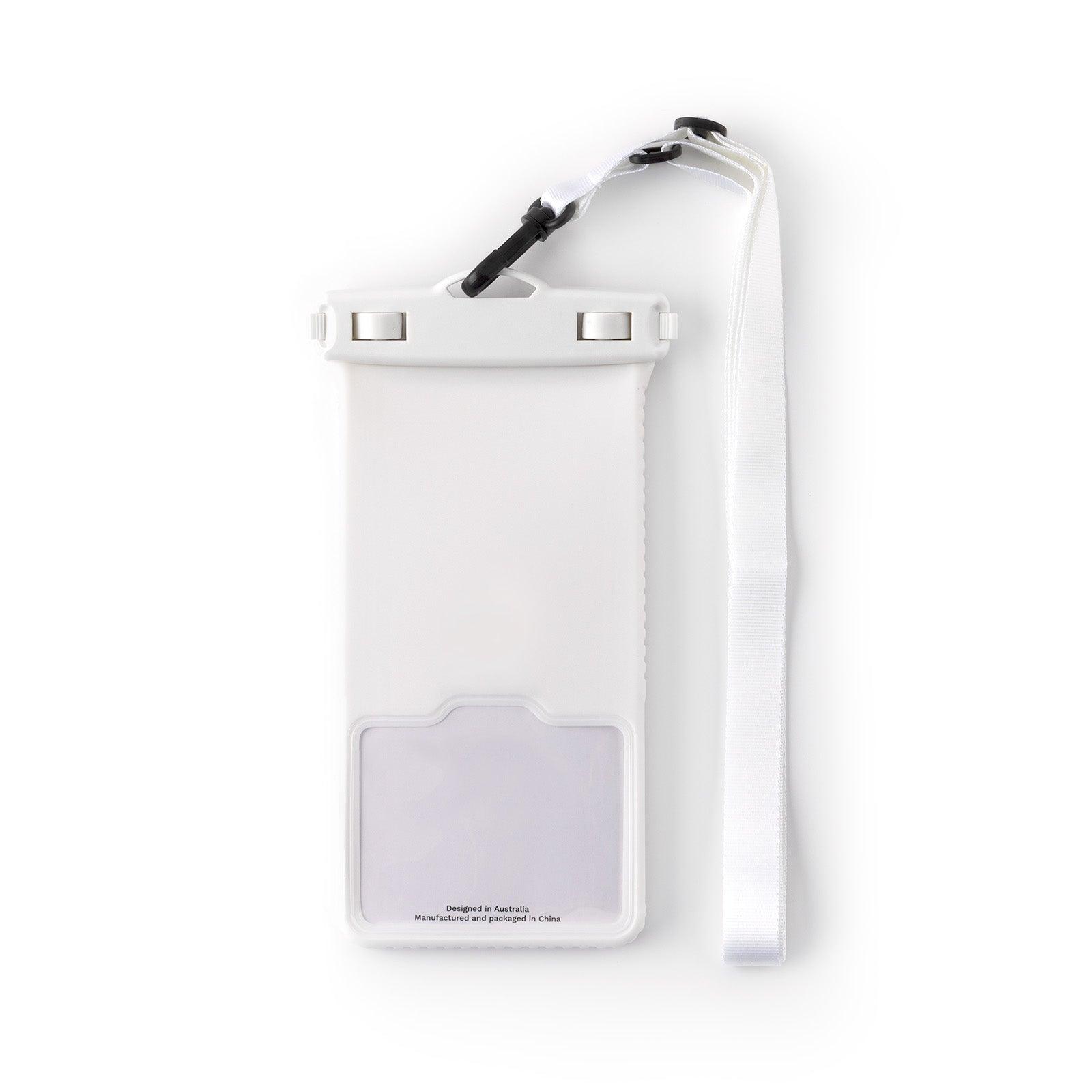 White IPX8 Certified Water Proof Bag with Lanyard - CORECOLOUR AU