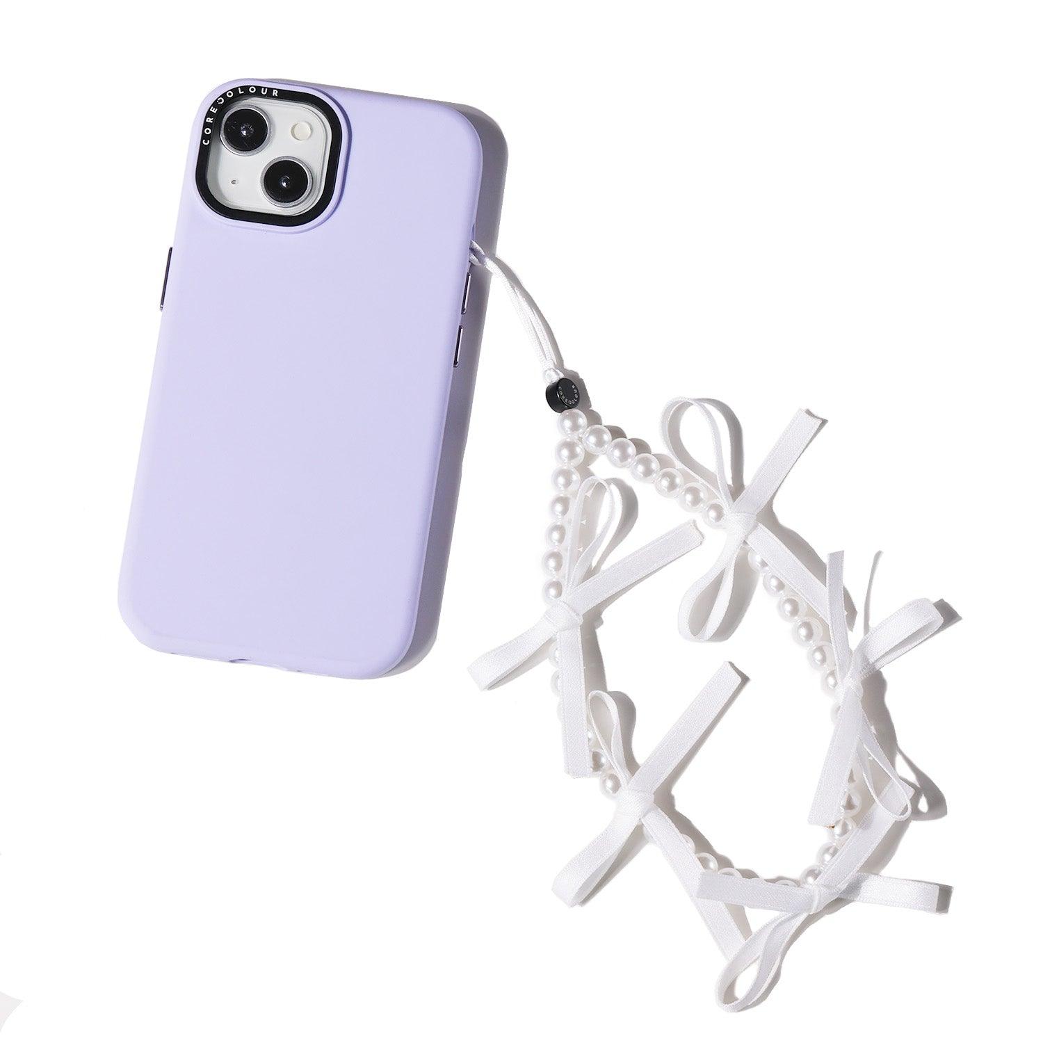 White Ribbon Bow Phone Charm - CORECOLOUR AU